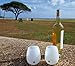 Avery Barn 6 pc Food Grade Silicone Unbreakable Wine Glasses + Foldable Plastic Bottle Bag