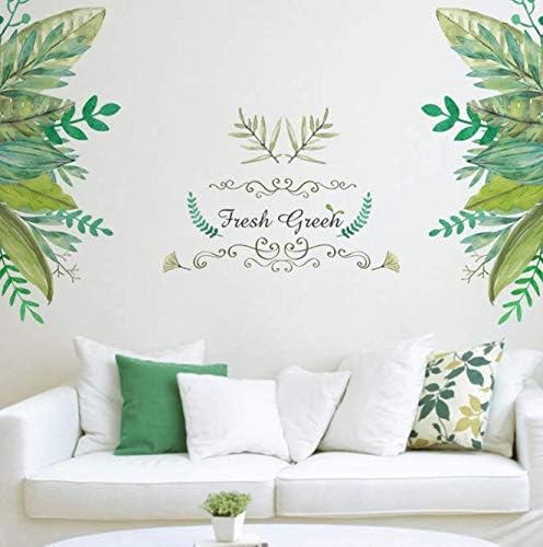 PVC DIY para calcomanía planta de jardín verde fresco zócalo etiqueta