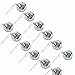 VANVENE 18 pcs 1.8 Inch Disco Ball Mirror Party Christmas Xmas Tree Ornament Decoration with Fastening Strap