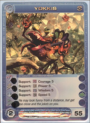 Chaotic YOKKIS Super Rare Foil Card MAX Energy STAT of 55 Dawn of Perim