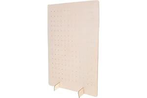 Healeved Wooden Pegboard Jewelry Stand 188g Portable Multifunctional Earring Organizer Display Rack