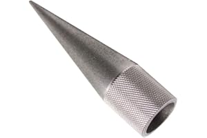 KANONAKI Emery Round Hole Punch Edge Sharpener Handmade DIY Leather Manual Punch Polishing Grinder Tool