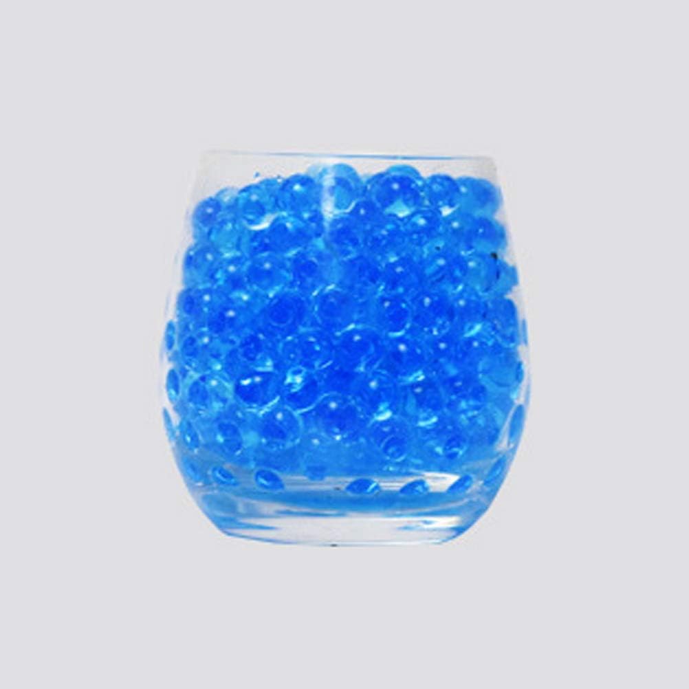 ZHIYE 50g/10000 Beads Gel Soil Water Crystal Beads Jelly Water Gems Vase Filler for Home Decorations (Blue) - Image 3