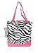 Ever Moda Zebra Tote Bag Collection, Large 17-inch