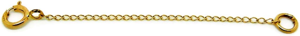 14K Yellow Gold Chain or Anklets Extender, 2" or 3" Length Priced Individually Findings, Collar Extensor Cadena(3)