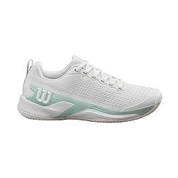 Wilson Rush Pro 4.5 Women's Tennis Shoe, White/Surf