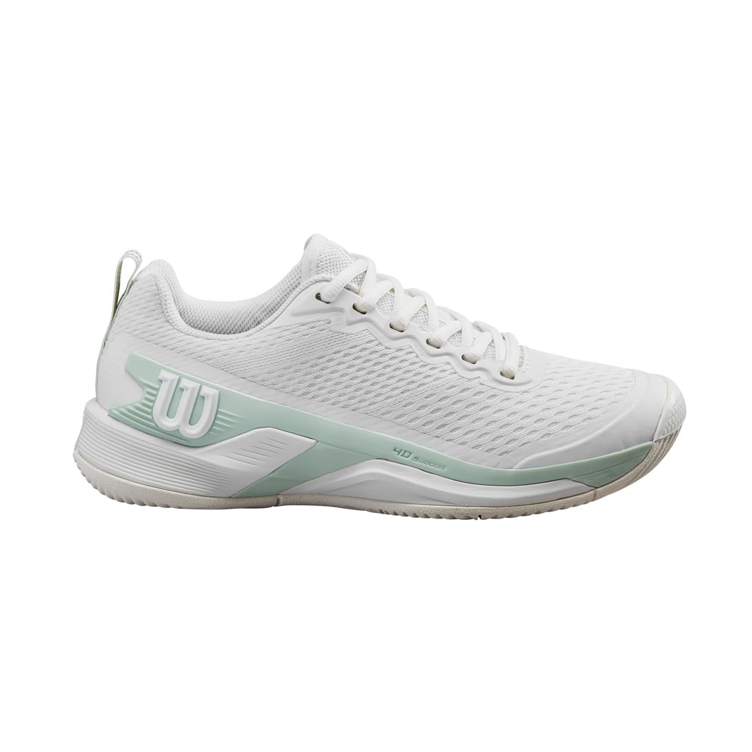 Wilson Rush Pro 4.5 Women's Tennis Shoe, White/Surf