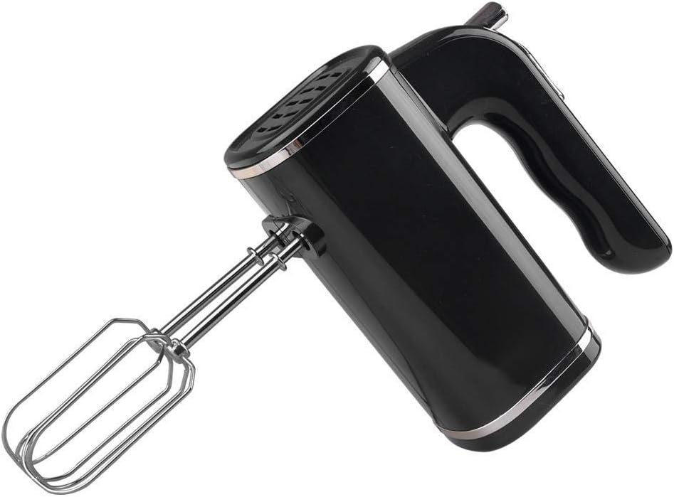 Ofefan 5-Speed Hand Mixer Blender With 4Stainless Steel Accessories (4 Stir Bars) For Baking Cakes In The Kitchen-Black