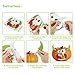 Unomor Halloween Pumpkin Decorating Craft Kit Stickers – Makes 24 Pumpkins (12 Designs with 2 Sizes & 30 Wood Sticks) Halloween Party Supplies Trick or Treat Party Favors
