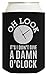 Funny Retirement Gifts for Men Oh Look It's I Don't Give a Damn O'Clock Retired Coworker Gag Gifts 2 Pack Can Coolie Drink Coolers Coolies Black