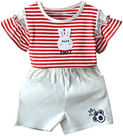 Lieteuy 子供服 ベビー服 女の子 兎 上下セット 三色展開 可愛い 着替え簡単 子供寝間着 日常 運動会 公園 夏休み キッズ服 誕生日 春夏 カジュアル 綺麗 お散歩 キッズ服 赤ちゃん服 週末休暇 人気 保育園 女の子服 Mfmusic Ca