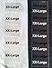 XX-Large Clothing Labels Size Strip Stickers for Retail Apparel 1.25 x 5 Inch 125 Adhesive Stickers