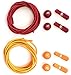 No Tie Elastic Shoelaces (2 PACK) - Reflective Running Gear for Kids and Adults - Shoe Laces for Sneakers With a Strong Lock Button by Sport2People