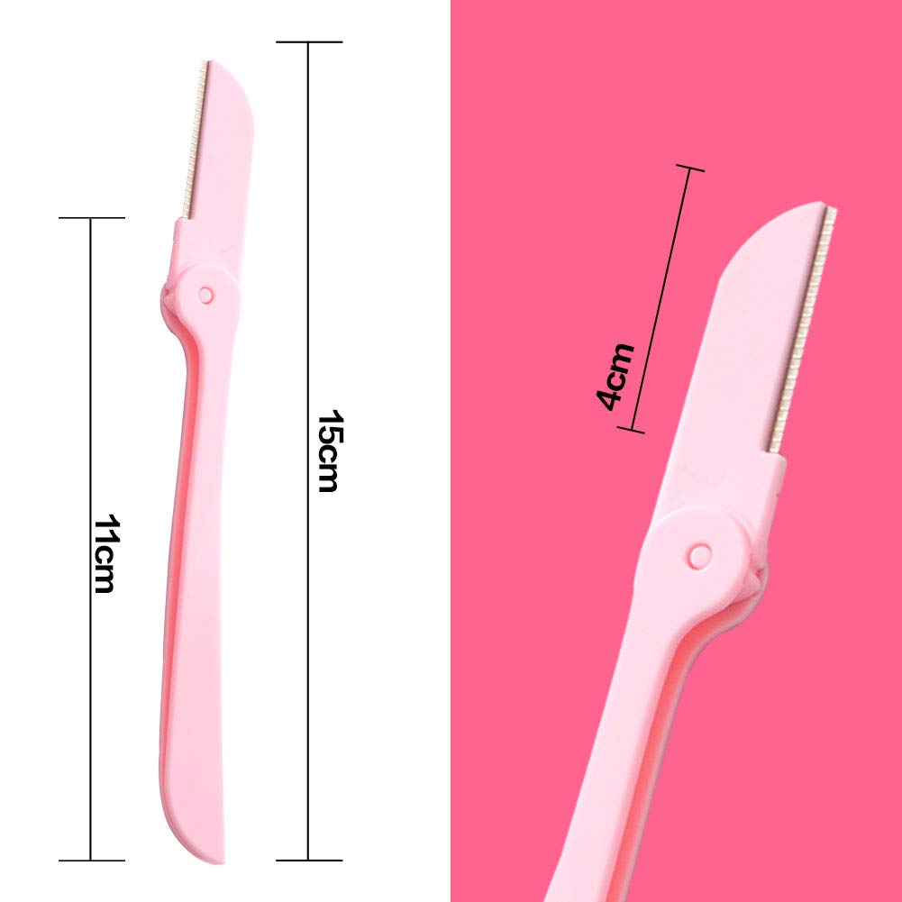Mea Tira Practical Eyebrow, Facial Hair, Lip, Nose Hair Removal Razor, Eyebrow Shaping Device, Unisex-pack Of 6 PCS,(Style Smooth): Beauty