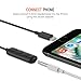 Trianium Headphone Adapter 8-pins to 3.5mm Audio Jack with Music Controller Compatible with iPhone 12 11 XS XR X 8 7 6 6s Plus, iPhone SE 5 5S, iPad Mini Air Pro (Black)