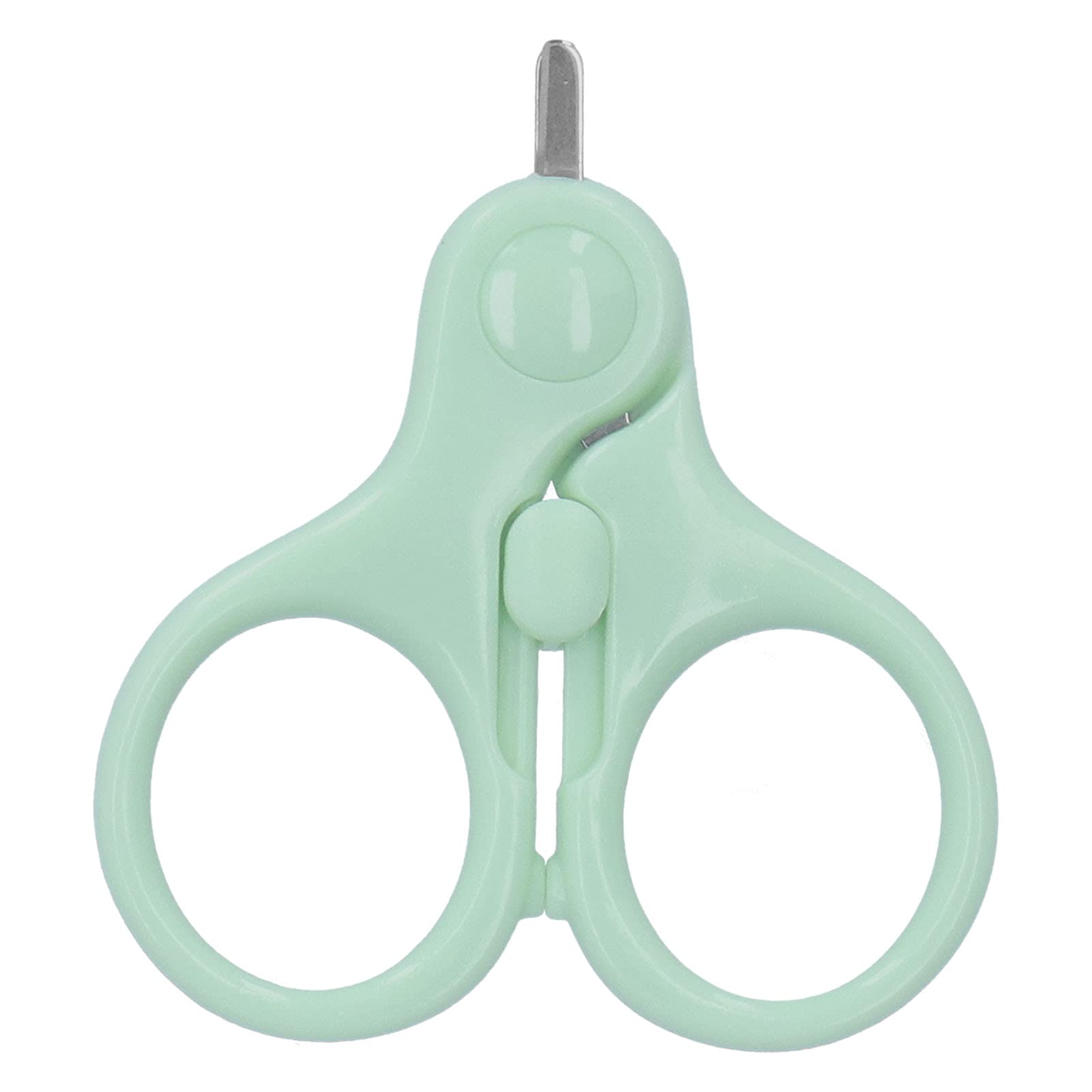 Baby Nail Clipper, Newborn Baby Nail Scissors Baby Nail File Round Tip Scissors with Safety Buckle for Infant