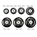 Micnaron Luggage Case Wheels with ABEC 608zz Bearings, Inline Outdoor Skate Replacement Wheels with Multiple Sizes, One Set of (2) Wheels