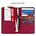 Travel Design all in one Travel Wallet - 2 Passport Holder Organizer - Gift box (Marsala)