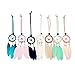 Mini Dream Catcher 7pcs Set - Car Interior Rearview Mirror Dangle Bag Pendant Charm 1.2