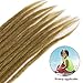 Noverlife 10 Strands 50cm/20″ Brown Dreadlock Extensions, Single Ended Crochet Synthetic Dreadlocks Accessories, Jamaica Punk Hip-Hop Reggae Hair Braiding Wigs Faux Locs for Fashion Men Womenthumb 4