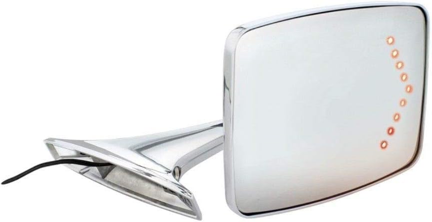 United Pacific 1973-87 Chevy & Gmc Truck Convex Exterior Mirror, Right Hand Side with Led Turn