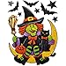 Gift Boutique Halloween Window Clings Decorations Decals 8 Pack Tombstone Haunted House Pumpkin Ghost Bats Skulls Cat Witch Owl Trick or Treat Kids Party Accessories