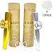 Fartime Gold and Silver Exquisite Aluminum Alloy Kazoo With 5 Kazoo Flute Diaphragms And A Beautiful Gift Box-Musical Instruments. (gold and silver)