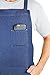 Hudson Durable Goods Professional Grade Chef Apron for Kitchen, BBQ, and Grill - Adjustable Crossback Denim Apron for Men and Women with Pockets, Towel Loop, Quick Release Buckle - 34 x 27 Inch, Blue