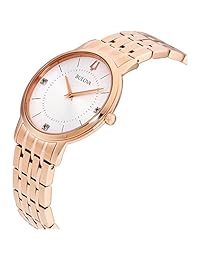 Bulova 97P129 - Reloj de pulsera para mujer (esfera de acero inoxidable), color gris