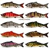 4-Multi-Jointed-Fishing-Hard-Bait-Lure-Life-like-Minnow-Bass-Pike-NEW