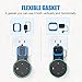 Echo Dot Wall Mount, Echo Dot Holder Hanger Stand for Amazon Alexa Echo Dot 2nd Generation, A Space-Saving Solution for Your Smart Home Speakers without Messy Wires or Screws - Black
