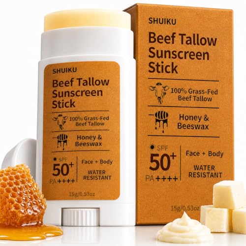 Beef Tallow Sunscreen Organic Stick SPF 50 – Non Nano Zinc Oxi... 51TcB1uTudL
