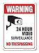 Video Surveillance Sign, No Trespassing Sign, 10x14 Inches, Rust Free .040 Aluminum, Fade Resistant, Made in USA