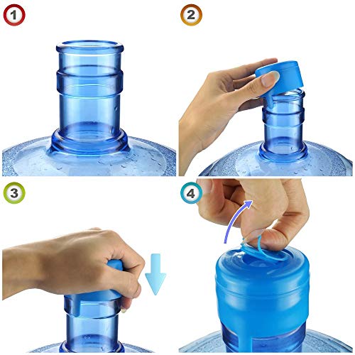 Huitotrade 3 & 5 Gallon Kettle lid Replacement Non-Overflow lid with lid Opener Reusable 5 Gallon lid 20 + 1 Kettle Handle (Random Color) +1 Crowbar