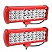 YITAMOTOR 9 Inch LED Light Bar 54W LED Work Light Spot Flood Combo Waterproof Offroad Driving Fog Pod Light for 4X4 4WD Pickup Truck Light ATV Light Boat 12V, 2 Years Warranty, (Red, Pack of 2)