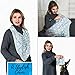 Infant Car Seat Cover, Stretchy Nursing Scarf, Car Seat Canopy, Shopping Cart Cover, High Chair Cover Protects Babies and Breastfeeding Mothers. Multiuse Cover for Babies (Arrows)