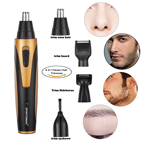 Nose hair trimmer , 4 in 1 rechargeable multifunctional…