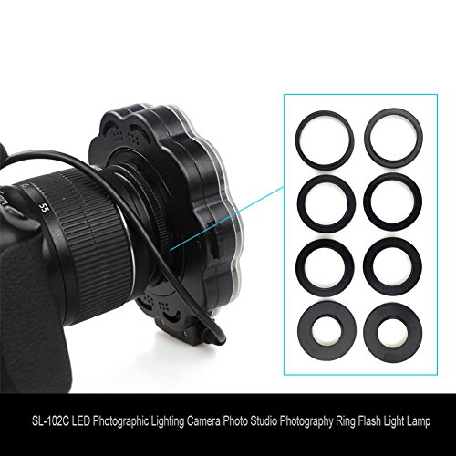 Starnearby Camera Photo Studio Photography Ring Flash Lamp LED Photographic Light - Thumbnail 4