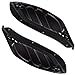 Amazicha Black Upper Fairing Side Wing Windshield Air Deflectors Fairing for Harley Touring FLHX FLHT FLHX 1996-2013