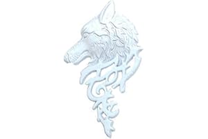 coadipress Vintage Bohemian Wolf Pin Brooch Fashion Animal Dire Wolf Head Coyote Antique Retro Lapel Brooches Badge Men's Suits Buckle Neckwear Accessories