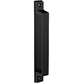 National Hardware Modern Gate Pull, 10 in, Steel, Black with WeatherGuard&trade; | Contemporary Bar Pull for Driveway, Pool and Garden Gates; Rust-Resistant Finish, Mounting Screws Included