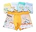 CHUNG Toddler Boys Soft Modal+ Cotton Boxer Briefs Underwear 5 Pack, js-Dino, 4T