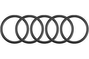 uxcell Nitrile Rubber O-Rings 44mm OD 36mm ID 4mm Width, Metric Nitrile Rubber Sealing Gasket for Automotive Machine Plumbing, Pack of 5