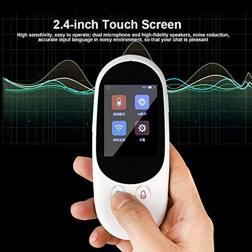 Lesgos Translator Device, Smart Voice Translator 126 Languages Real Time Instant Two-Way Translation Device Smart Handheld Instant Digital Voices Translator for Traveling Work Learning Business