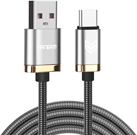 Type C cable Yianerm 1M USB type-c to USB cable data sync charging for Samsung Galaxy S8 Huawei P9 Honor 8 Apple New MacBook and other Type-C devices (black)