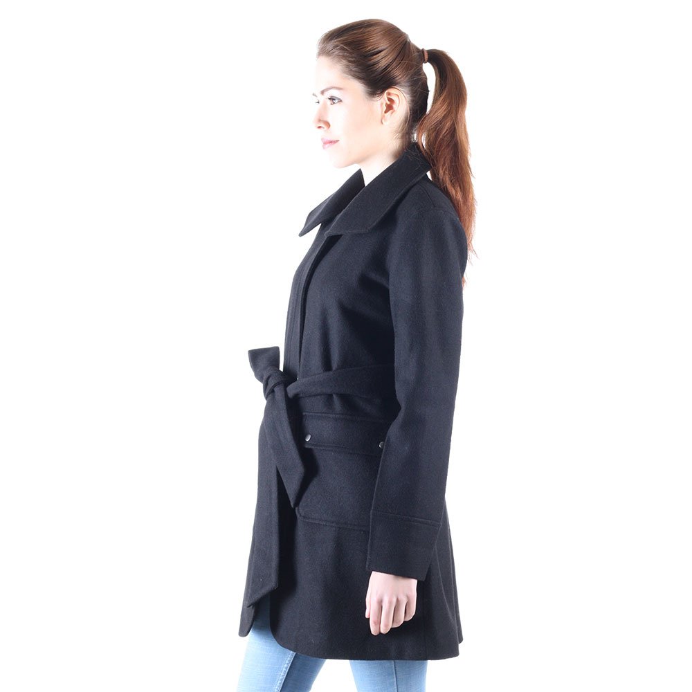 owncraft black wool coat for women