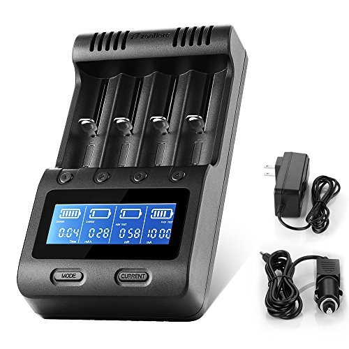 LCD Display Speedy Universal Battery Charger with Car Adapter