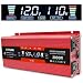 Cantonape 1000W/2000W(Peak) Car Power Inverter DC 12V to 110V AC Converter with LCD Display Dual AC Outlets and Dual USB Car Charger for Car Home Laptop Truck (Red)