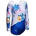 DAXIANG Long Sleeves Gymnastics Leotards for Girls Toddler Dance Leotard Blue 9-10Y