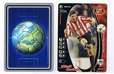 WIZARDS Premier League 2001-02 Sunderland NIALL QUINN football trade card